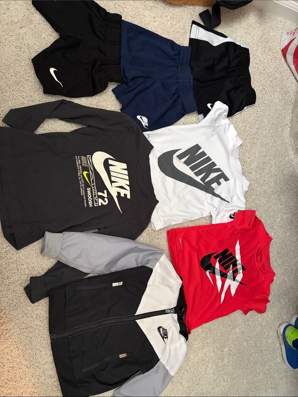 Nike Kids Red, Black, White Lot Tees, Shorts, Long Sleeve & Jacket- Size 2T